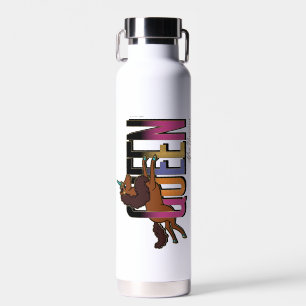 Afro Unicorn Queen Design Water Bottle