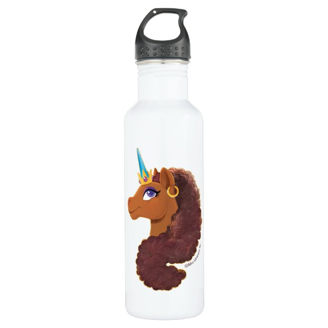 Afro Unicorn | Unique 710 Ml Water Bottle (Front)