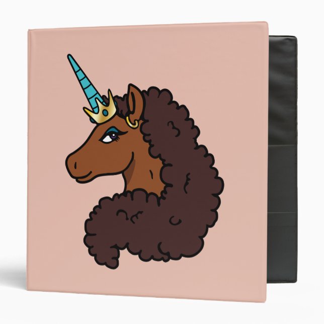 Afro Unicorn | Unique Binder (Front/Inside)