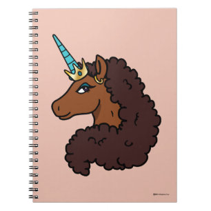 Afro Unicorn Unique Notebook