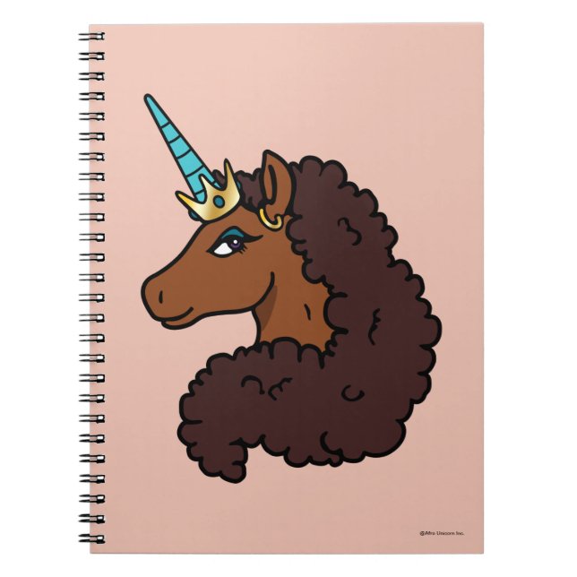 Afro Unicorn | Unique Notebook (Front)