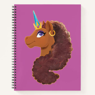 Afro Unicorn   Unique Notebook