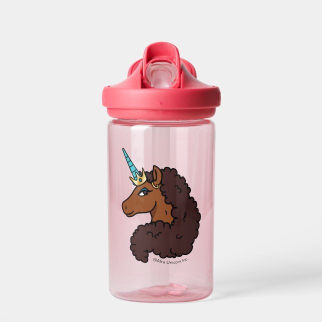 Afro Unicorn | Unique Water Bottle (Front)