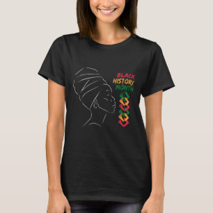 Afro Woman Black History Month Colour Men Women Wo T-Shirt