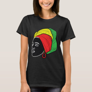 Afro Woman Black History Month Colour Men Women Wo T-Shirt