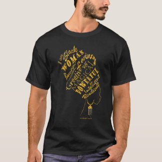 Afro Woman God Say I Am Black Melanin African Amer T-Shirt