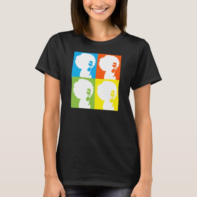 Afro Woman T-Shirt (Front)
