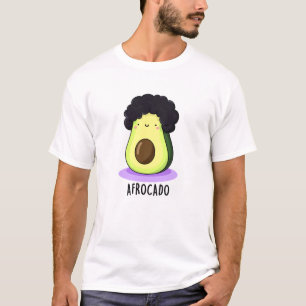 Afrocado Funny Avocado With Afro Pun  T-Shirt