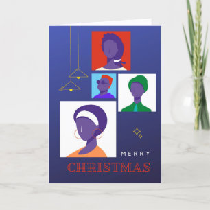 Afrocentric Art Deco Christmas Card 005