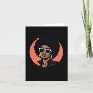 Afrocentric Black Women Are Afro Black History Mon Card