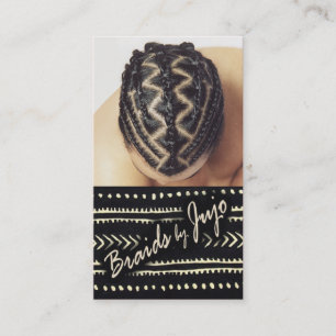 Afrocentric Braids - African Cornrows Hair Stylist Business Card