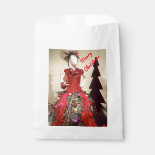 Afrocentric Dress Form Mannequin Christmas Tree Favour Bag