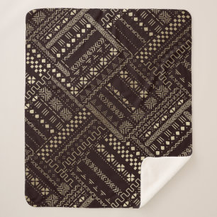 Afrocentric Elegance for Cozy Living Sherpa Blanket