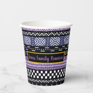 Afrocentric Family Reunion Design Paper Cups