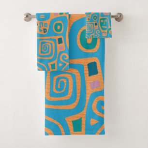 Afrocentric Geometric • Bath Towel Set