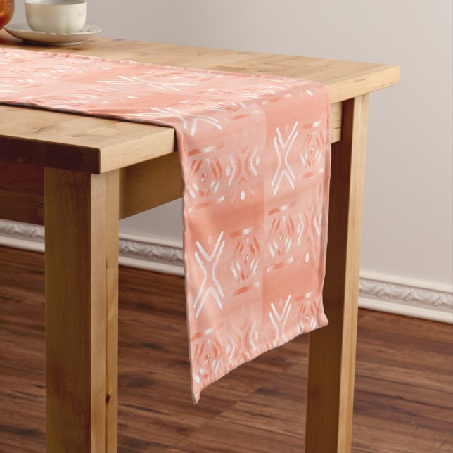 Afrocentric Geometric Graphic Motif Modern Trend Short Table Runner (In Situ)