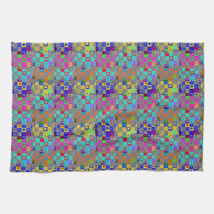 Afrocentric Geometric Motif Multicolored Kitchen Towel