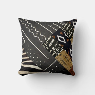 Afrocentric Geometric Throw Pillow