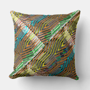  Afrocentric Geometric  Throw Pillow