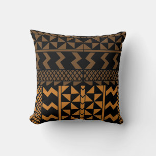 Afrocentric Geometric Throw Pillow