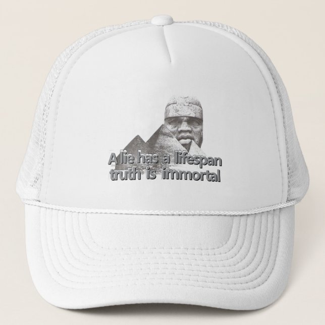 Afrocentric greatness quote trucker hat (Front)