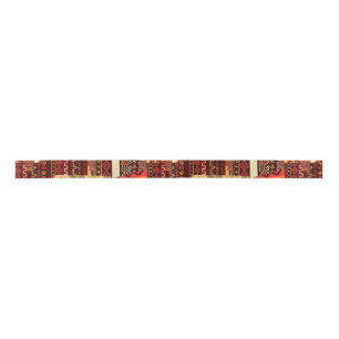 Afrocentric Kente Tribal Pattern Satin Ribbon