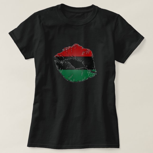 Afrocentric Lips T-Shirt (Design Front)