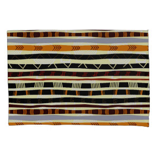 Afrocentric Motif Pattern  Pillow Case