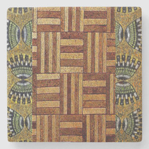 Afrocentric  Motif Pattern Stone Coaster
