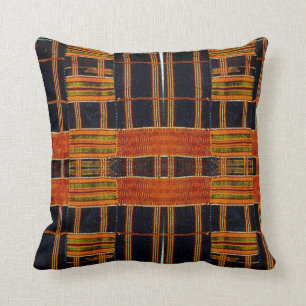 Afrocentric Pattern Print Throw Pillow