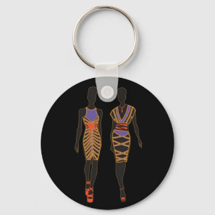 Afrocentric Silhouette keychain