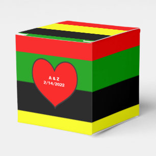 Afrocentric Stripes Favor Box
