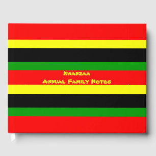 Afrocentric Stripes Guest Book