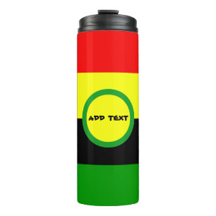 Afrocentric Stripes Thermal Tumbler