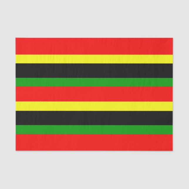 Afrocentric Stripes Tissue Paper (Front)