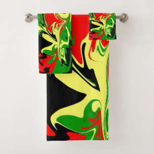 Afrocentric Swirls Bath Towel Set