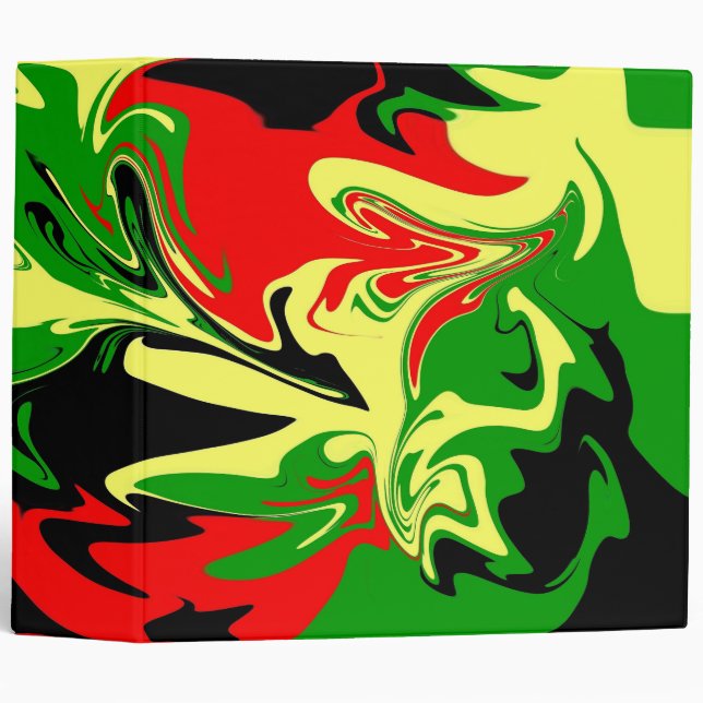 Afrocentric Swirls Binder (Front/Spine)