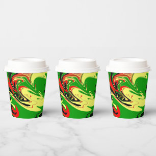 Afrocentric Swirls Paper Cups