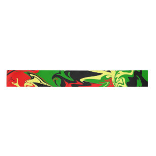 Afrocentric Swirls Satin Ribbon