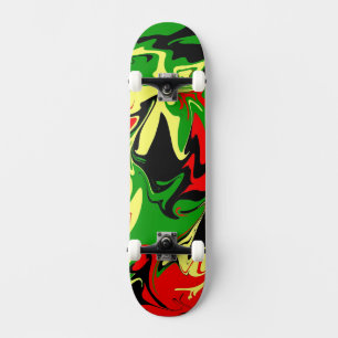 Afrocentric Swirls  Skateboard