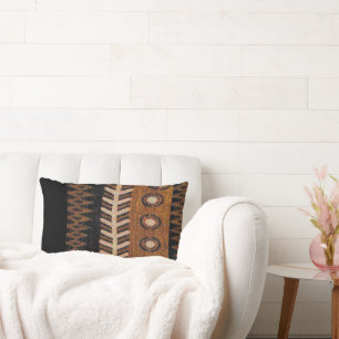Afrocentric Tribal Motif Throw Pillow