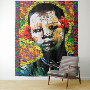Afrocentric Tribal Religious Tapestry