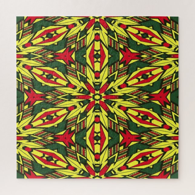 Afrocentric Tribal Spears Jigsaw Puzzle (Vertical)