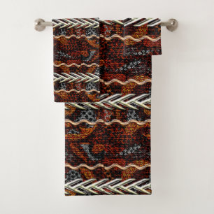 Afrocentric Tribal Tapestry Bath Towel Set