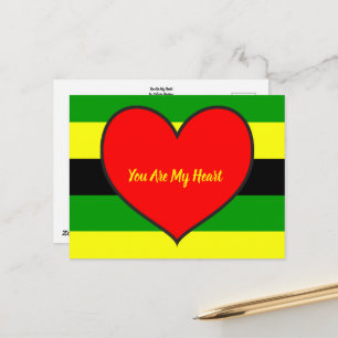 Afrocentric You Are My Heart Postcard