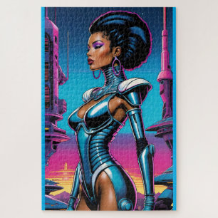 Afrofuturism Four Ken Gauge Sci-Fi Jigsaw Puzzle