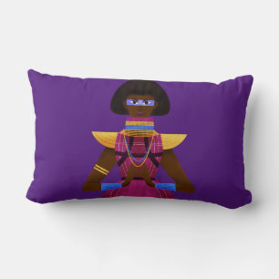 Afrofuturism Lumbar Pillow