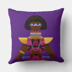 Afrofuturism Throw Pillow