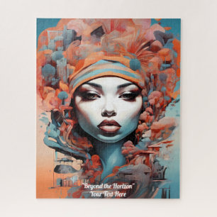 Afrofuturism :Vibrant African Beauty & Heritage Jigsaw Puzzle