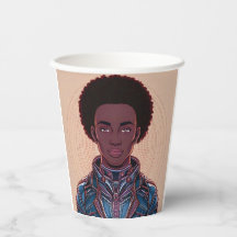 Afrofuturist King 8 oz. Paper Cup